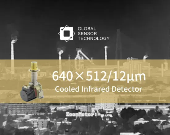 Sensor térmico infravermelho de onda média MWIR de 640x512 pixels resfriado criogenicamente